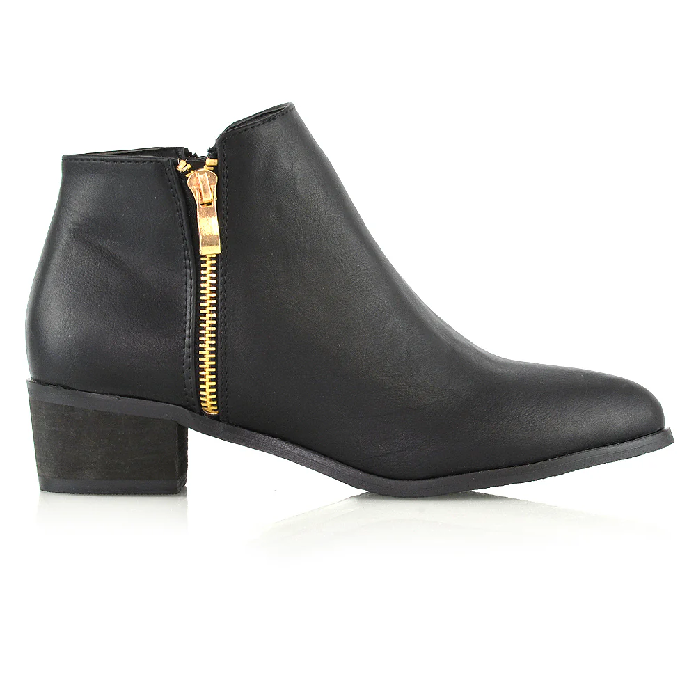 Alberto Zip Up Ankle Boots With Low Block Heel in Brown Faux Suede - Image 8