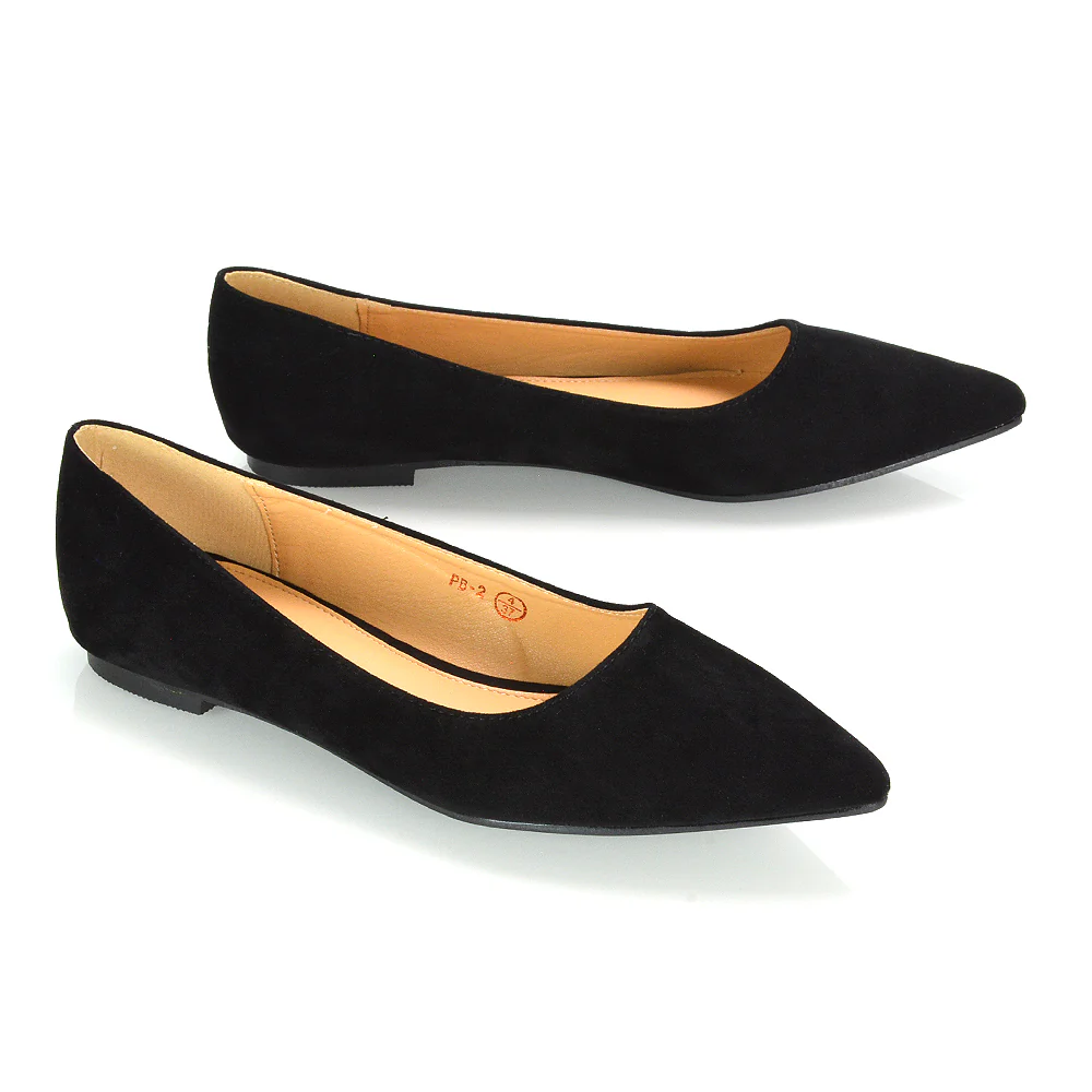Alessia Flat Pointed Toe Low Heel Slip on Bridal Ballerina Pump Shoes in Green - Image 180