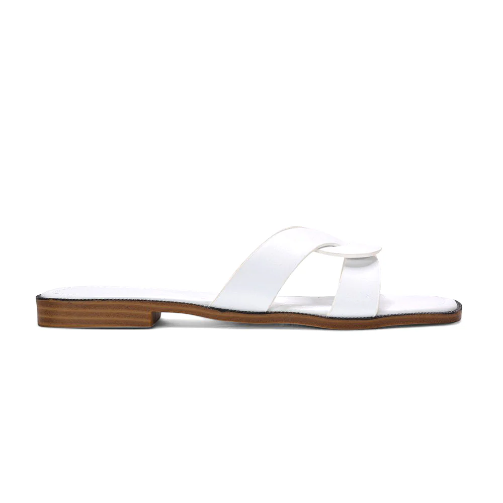 Amalie Women’s Flat Slip-On Slider Sandals for Summer in Tan Synthetic Leather - Image 17