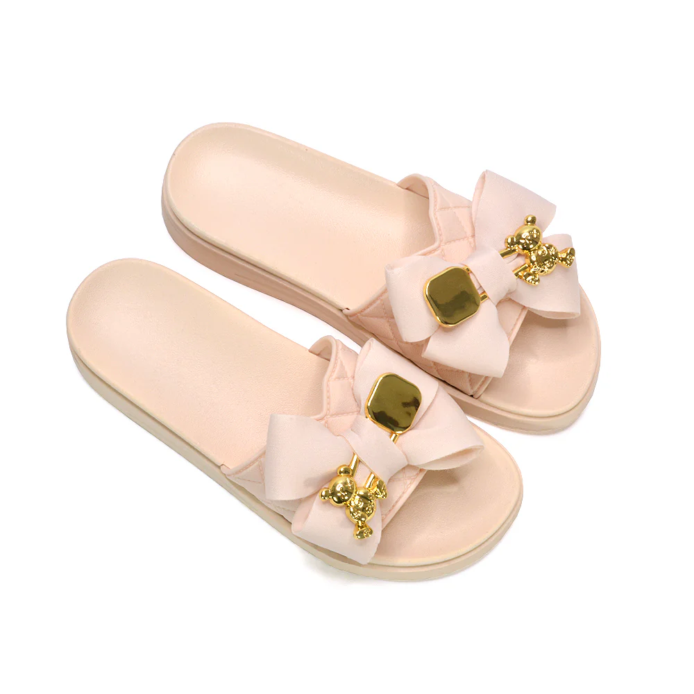 Charli Slip On Flatform Slides Summer Sandals For Holiday in Black - Image 9