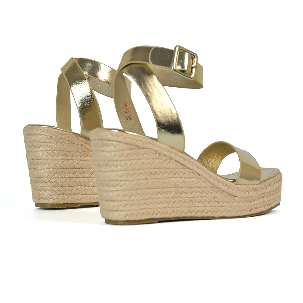 Dayla Platform Espadrille Sandal Wedge Heel With a Square Toe in Leopard Pattern - Image 13