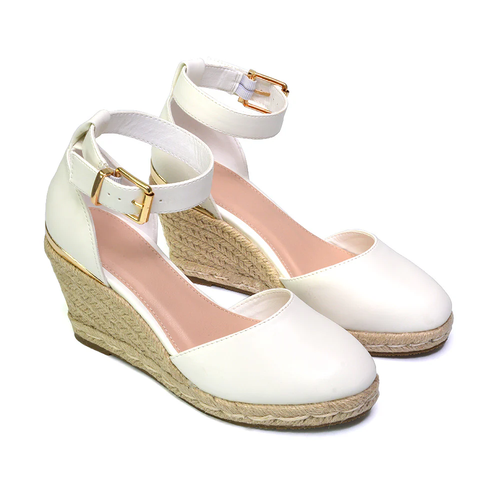 Forest Closed Toe Espadrilles With Sandal Wedge Heel in Black - Image 48