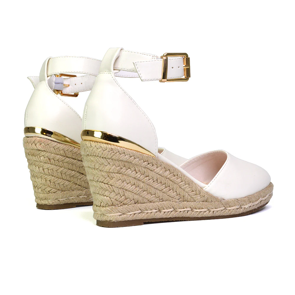 Forest Closed Toe Espadrilles With Sandal Wedge Heel in Black - Image 64