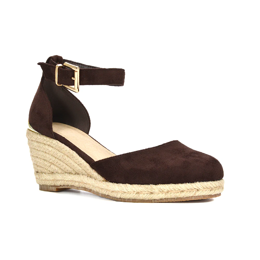 Forest Closed Toe Espadrilles With Sandal Wedge Heel in Beige - Image 10