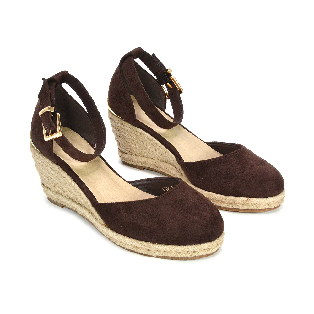 Forest Closed Toe Espadrilles With Sandal Wedge Heel in Beige - Image 9