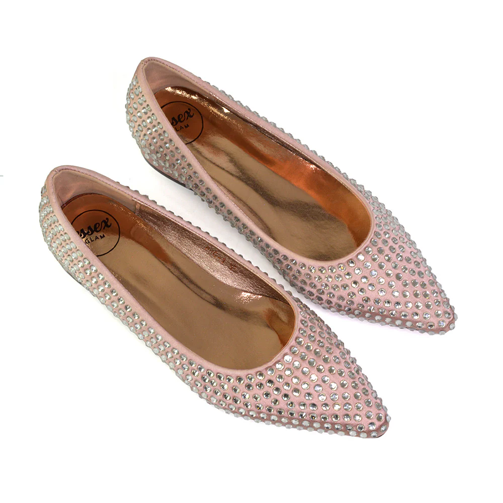 Gemini Diamante Sparkly Heels Wedding Shoes Bridal Heels in Champagne - Image 39