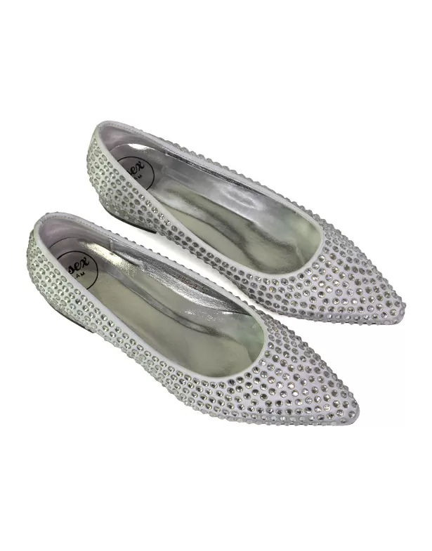 Gemini Diamante Sparkly Heels Wedding Shoes Bridal Heels in Champagne - Image 4