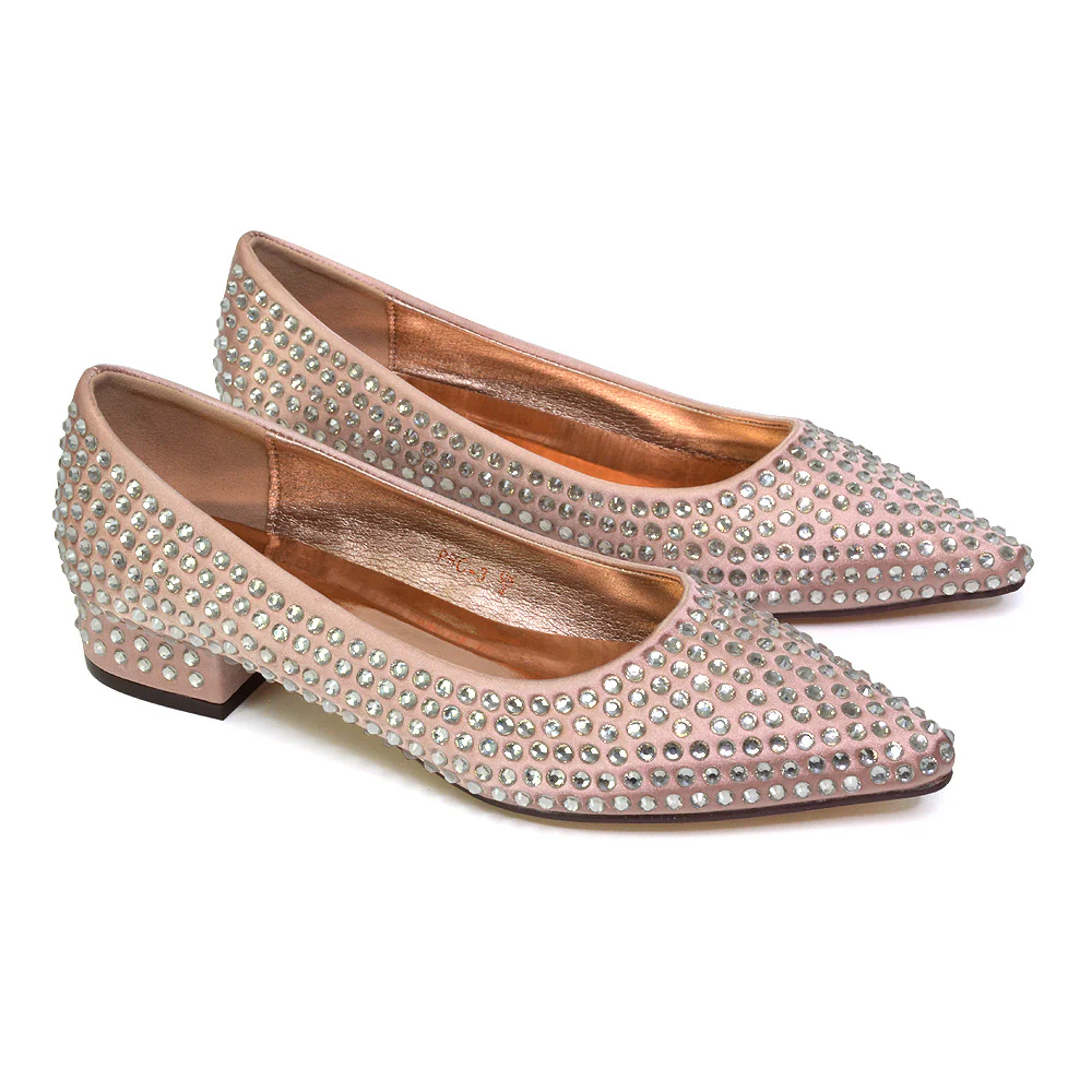 Gemini Diamante Sparkly Heels Wedding Shoes Bridal Heels in Champagne - Image 48