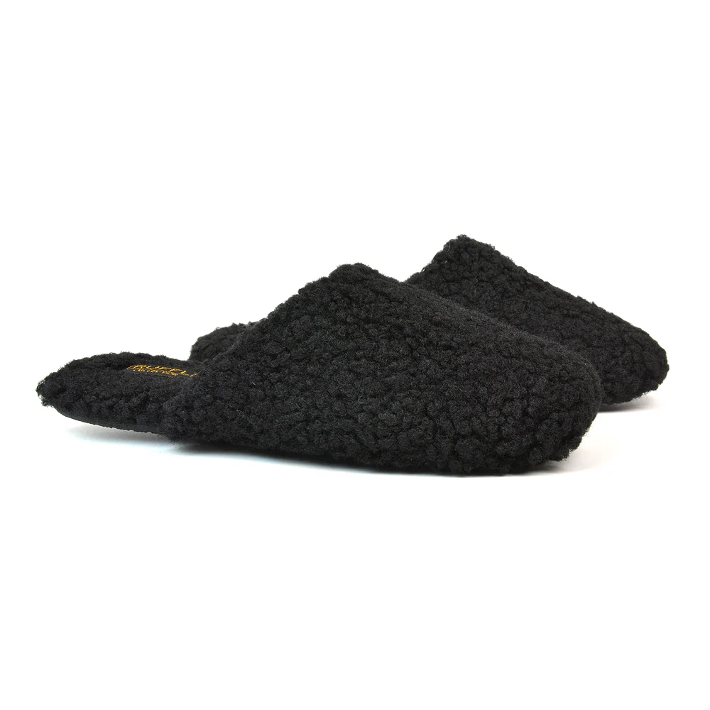 Jody Borg Cosy Slip On Closed Round Toe Mule Flat Slippers in Grey - Image 121