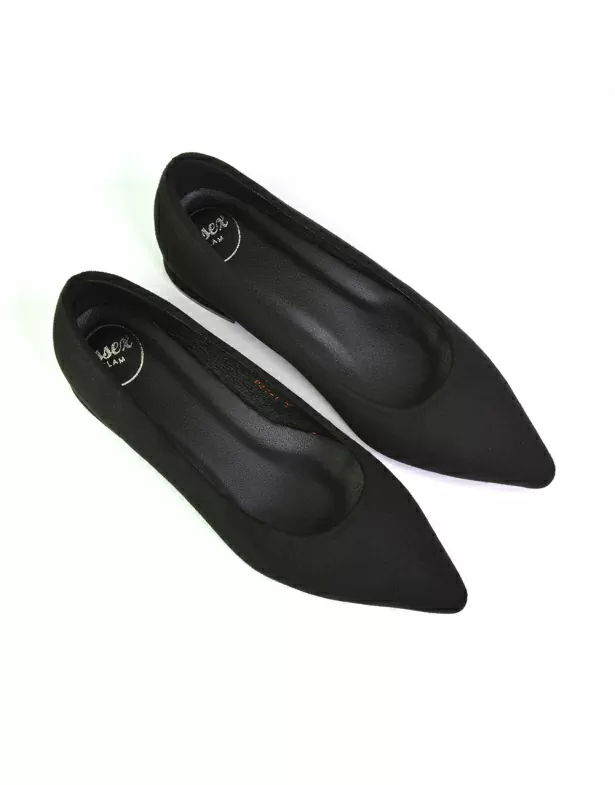 Karen Slip On Pointed Toe Wedding Shoes Low Heel Bridal Heels Court Shoes in Silver - Image 7