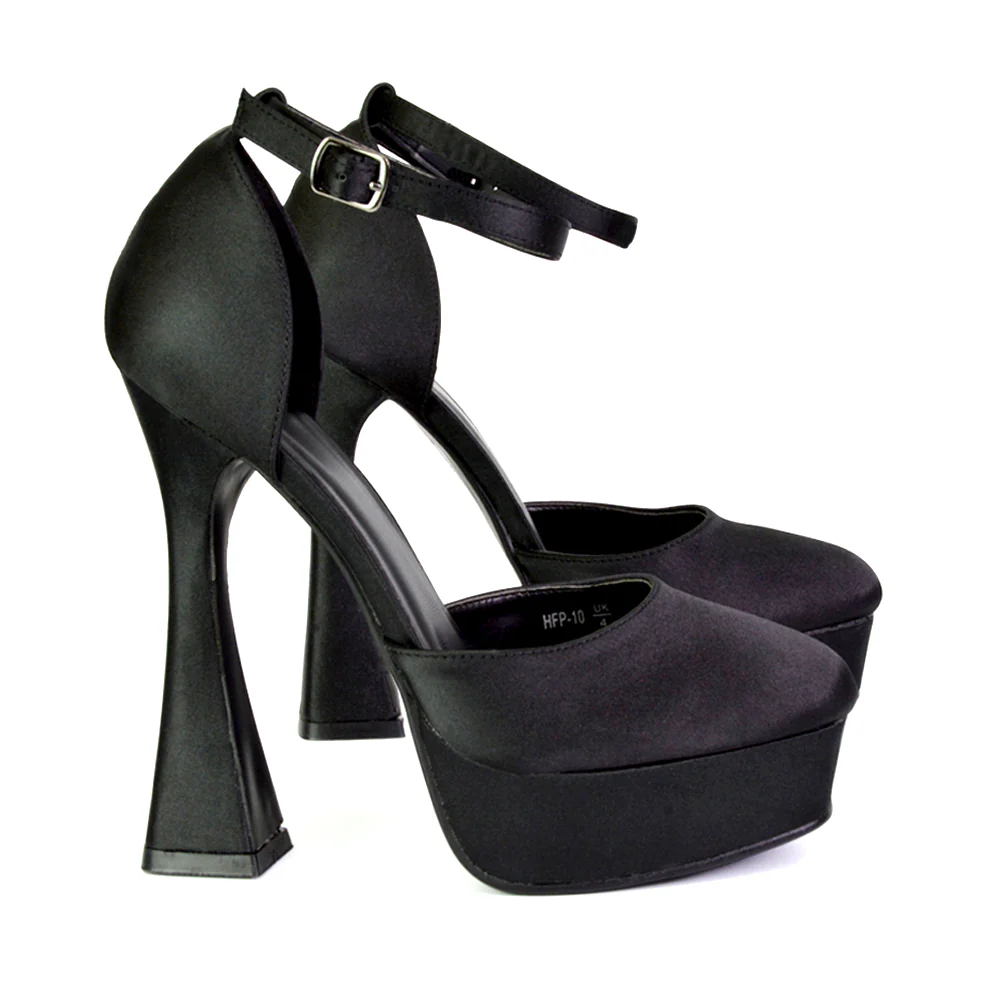 Leonardo Satin Court High Heels Platform Wedding Shoes for Bride in Silver - Image 110