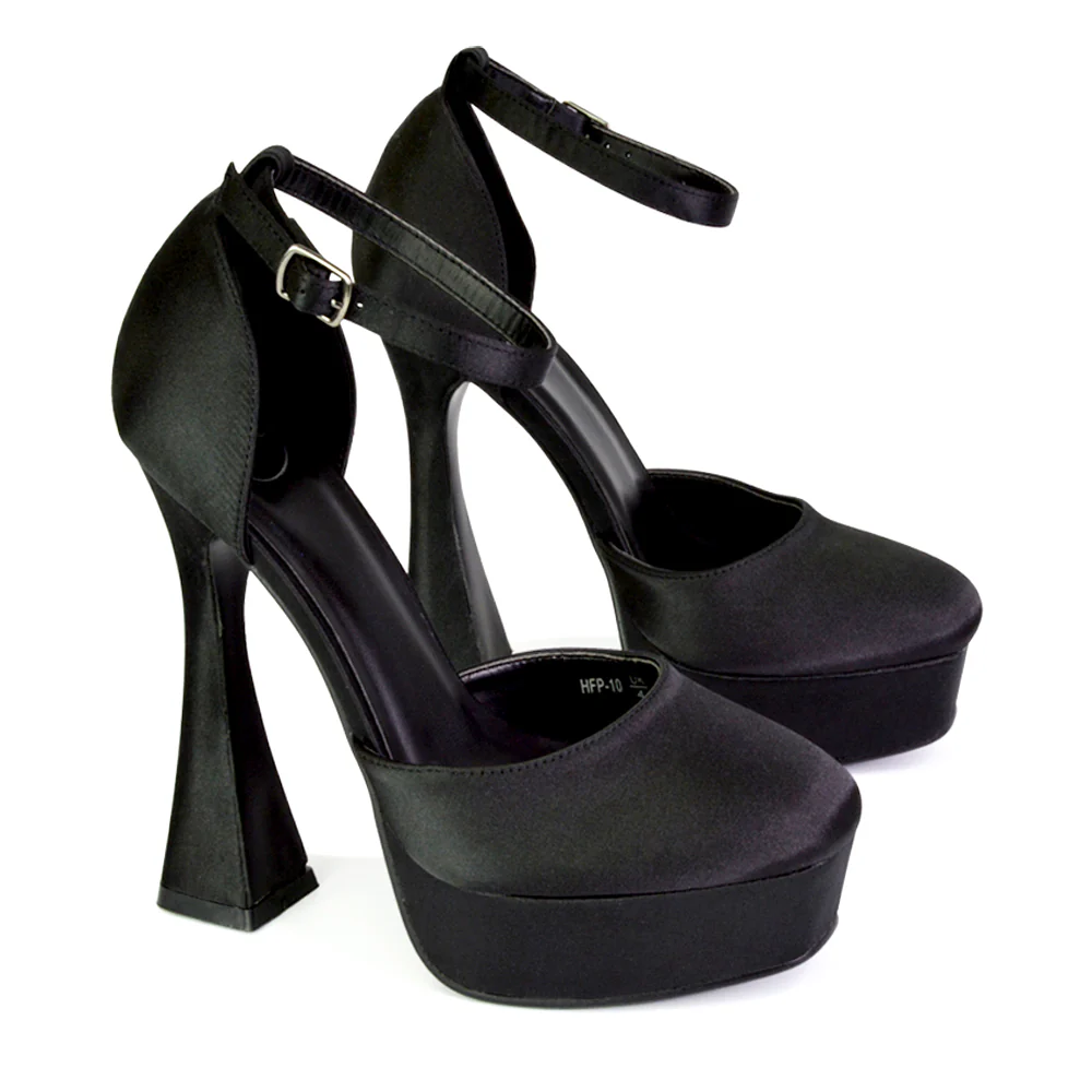 Leonardo Satin Court High Heels Platform Wedding Shoes for Bride in Silver - Image 99