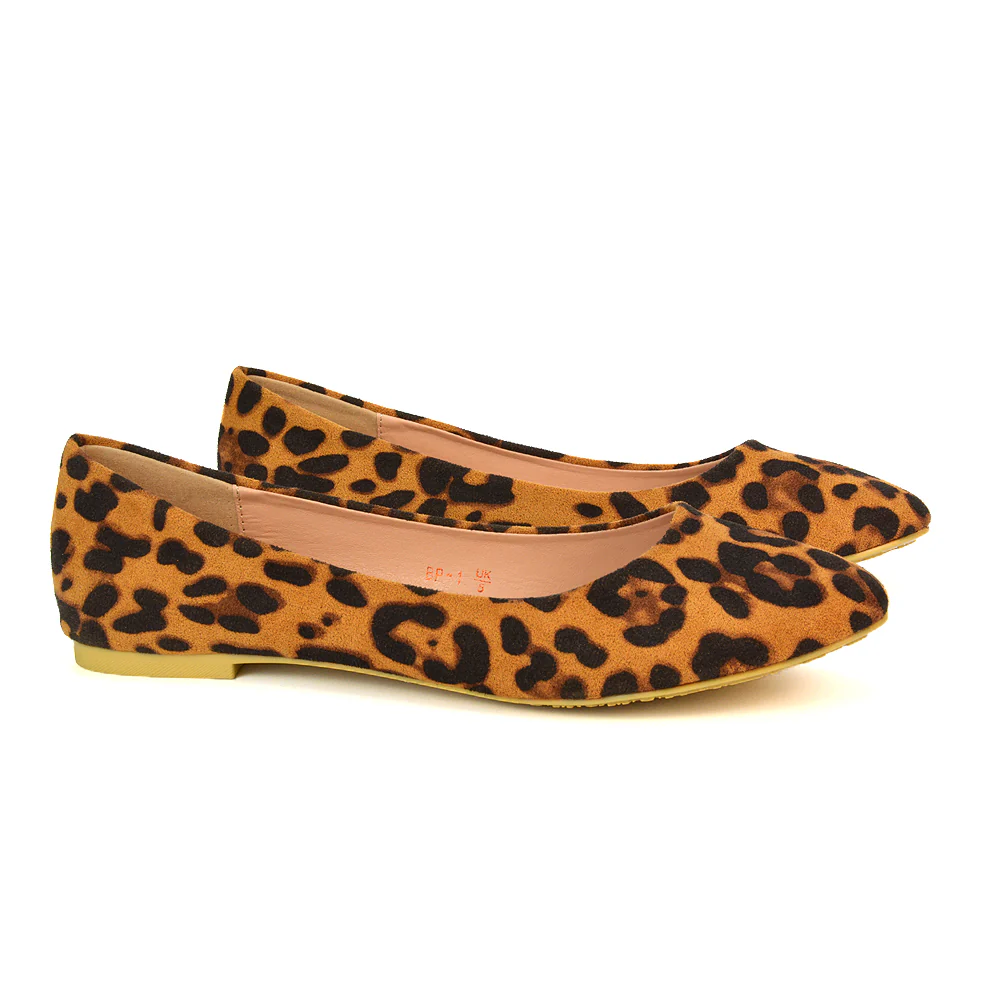 Maleficent Ballerina Pumps Slip On Flat Shoes in Leopard Pattern - Image 2