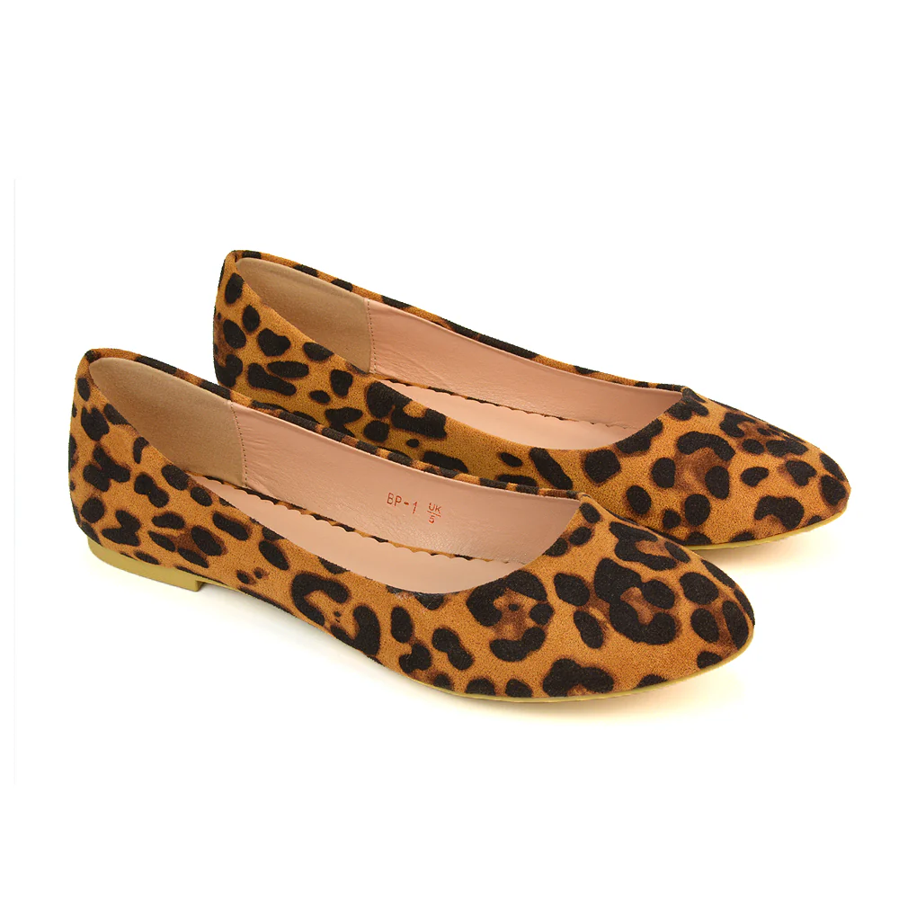Maleficent Ballerina Pumps Slip On Flat Shoes in Leopard Pattern - Image 5