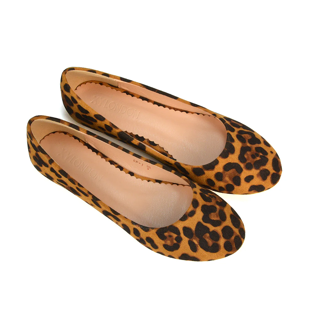 Maleficent Ballerina Pumps Slip On Flat Shoes in Leopard Pattern - Image 6