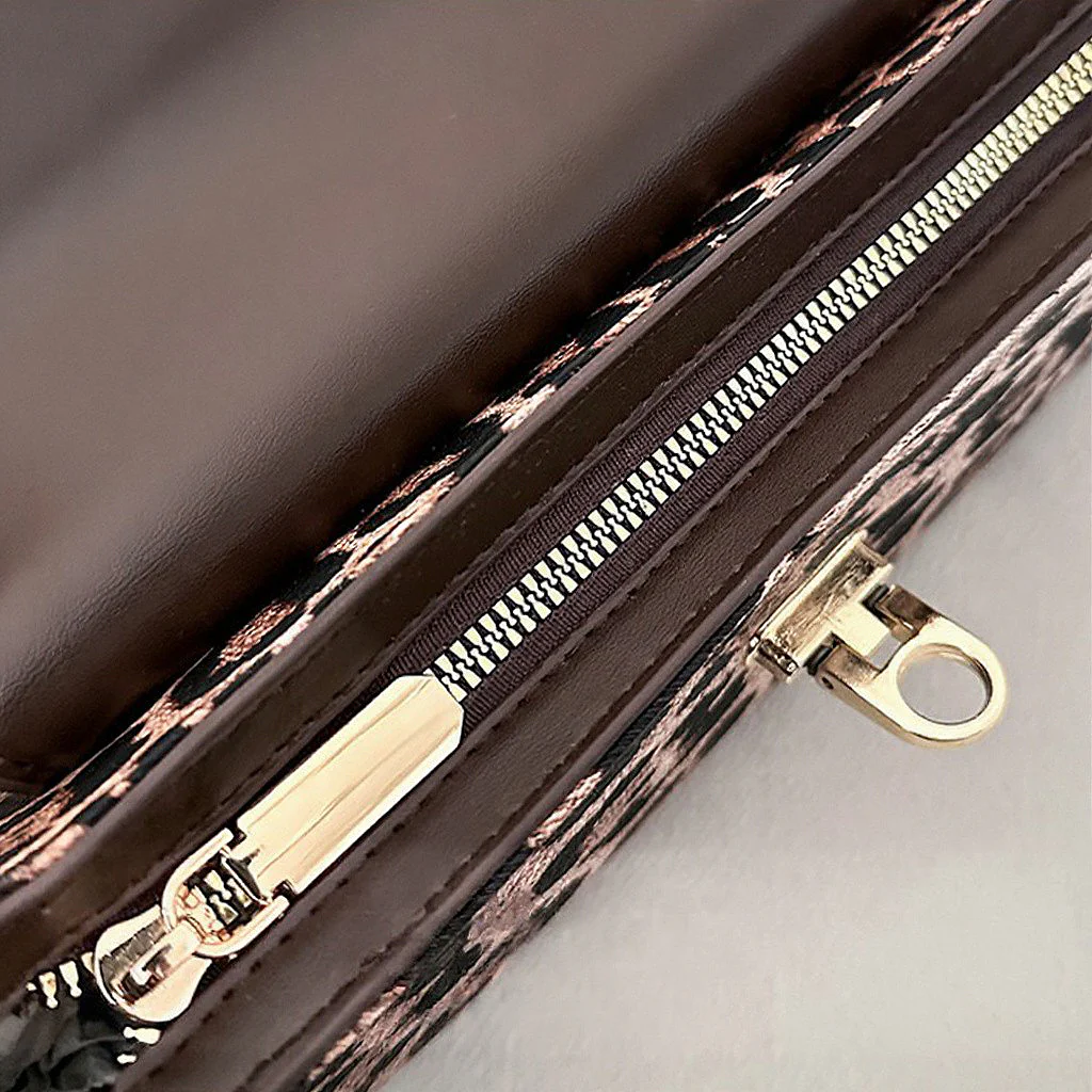 Romy Leopard Print Adjustable Strap Trendy Shoulder Bag in Beige Leopard - Image 19
